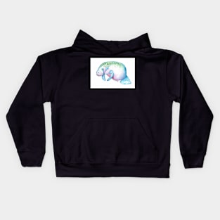 Watercolor Manatee Kids Hoodie